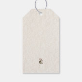 Étiquettes-cadeau Fleur sauvage rustique élégant Mariage de script (Dos)