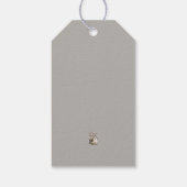 Étiquettes-cadeau Fleur sauvage rustique élégant Script mariage Fave (Dos)