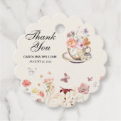 Étiquettes Cadeau Fleur sauvage un bébé est en train de brasser le b (Devant)