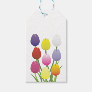 Étiquettes-cadeau Fleur Tulip