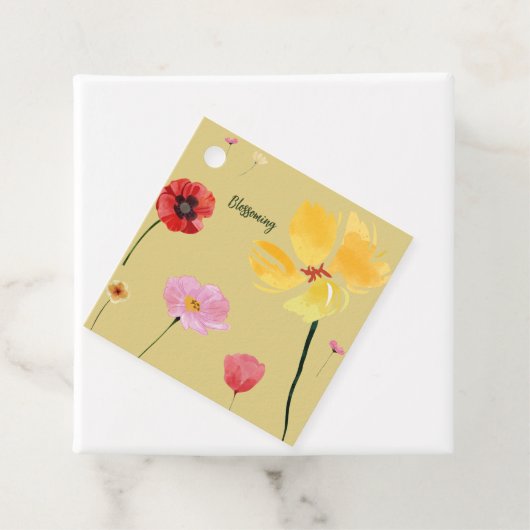 Étiquettes Cadeau Fleurissement (En situation)