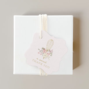 Étiquettes Cadeau Fleuriste de boulangerie rustique élégant Un doux