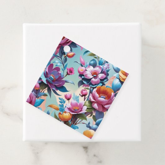 Étiquettes Cadeau Fleurs (En situation)