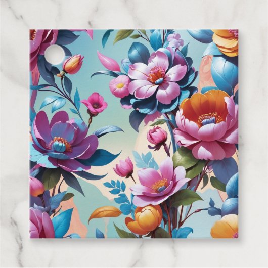 Étiquettes Cadeau Fleurs (Devant)