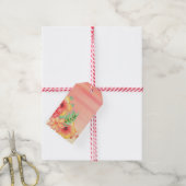 Étiquettes-cadeau Fleurs (Avec de la ficelle)