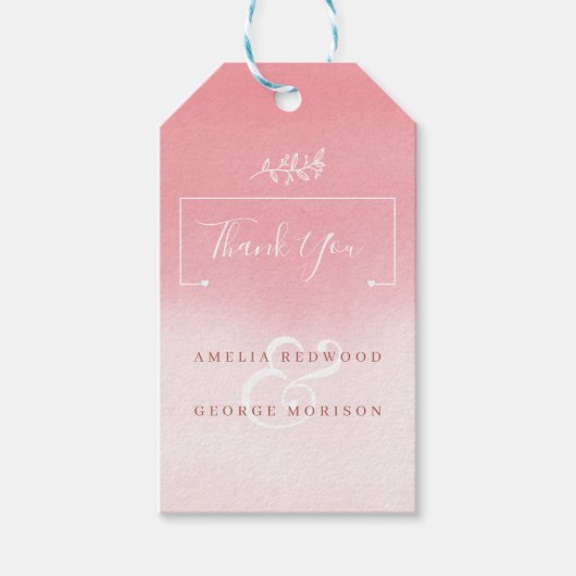 Étiquettes-cadeau Fleurs blanches délicates (Devant)