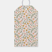 Étiquettes-cadeau Fleurs d'aquarelle & abeilles Pâques printemps (Dos)