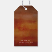 Étiquettes-cadeau Fleurs d'automne Merci Botanique Rustique (Dos)