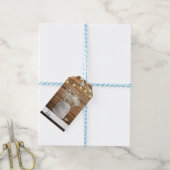 Étiquettes-cadeau Fleurs de Baby's Breath dans un pot Mason rustique (Avec de laficelle)