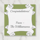 Étiquettes Cadeau Fleurs de cactus de Pêche magnifiques (Dos)