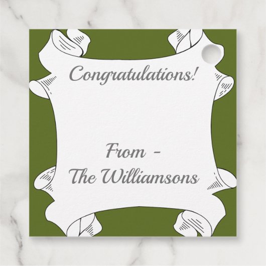 Étiquettes Cadeau Fleurs de cactus du désert rose et jaune (Dos)