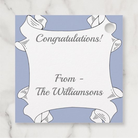 Étiquettes Cadeau Fleurs de lanternes orange (Dos)