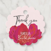 Étiquettes Cadeau Fleurs de mariée en fleurs Fête de mariage (Devant)