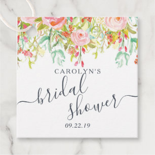 Étiquettes Cadeau Fleurs de printemps et d'été Baby shower pour fu