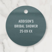 Étiquettes Cadeau Fleurs de teint rose à l'écriture dorée moderne Me (Dos)