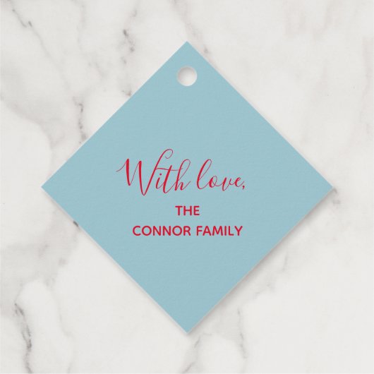 Étiquettes Cadeau Fleurs d'hiver élégantes Noël de Noël (Dos)