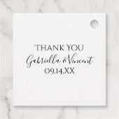 Étiquettes Cadeau Fleurs d'Hydrangée bleue en Mariage Jar (Dos)