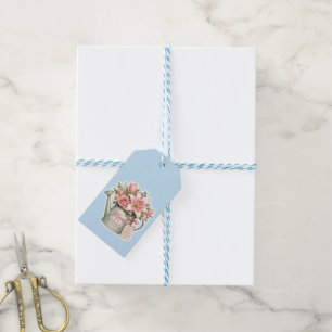 Étiquettes-cadeau Fleurs du jardin de maman