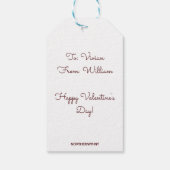 Étiquettes-cadeau Fleurs et Coupe modifiables avec Pouch à Thé en Or (Dos)