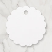 Étiquettes Cadeau Fleurs et ruban Fête du premier anniversaire (Dos)