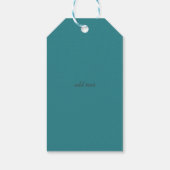 Étiquettes-cadeau Fleurs exotiques tropicales (Dos)