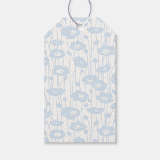 Étiquettes-cadeau Fleurs Fraîches | Bleu Poudre - Neutre