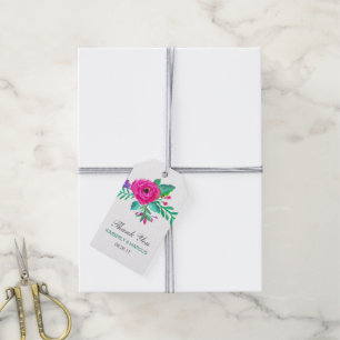 Étiquettes-cadeau Fleurs fraîches Mariage Favor Tags cadeaux