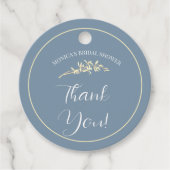 Étiquettes Cadeau Fleurs intemporelles, Fête des mariées (Devant)