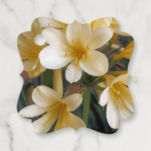 ÉTIQUETTES CADEAU FLEURS JAUNES