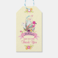 Fleurs, Oeuf, Lapin & Baby shower de Flamant rose
