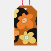 Étiquettes-cadeau Fleurs orange (Devant)