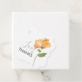 Étiquettes Cadeau Fleurs oranges peintes Aquarelle Pavots (En situation)