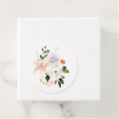 Étiquettes Cadeau Fleurs Pastel (En situation)