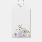 Étiquettes-cadeau Fleurs pastel Merci (Dos)