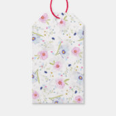 étiquettes cadeau fleurs printanières (Devant)