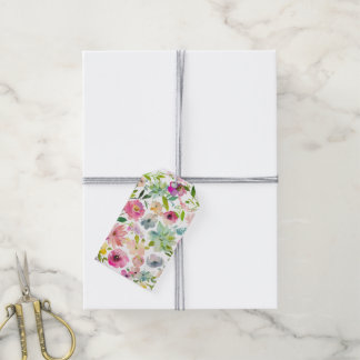 Étiquettes-cadeau Fleurs printanières colorées joyeuses multi-usages