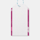 Étiquettes-cadeau fleurs roses (Dos)