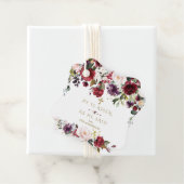 Étiquettes Cadeau Fleurs Roses Bourgogne Il Est Ressuscité Gold East (En situation)