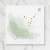 Étiquettes Cadeau Fleurs rouges et blanches verdure (Dos)