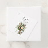 Étiquettes Cadeau Fleurs rustiques mariage bouquet mariage faveurs (En situation)