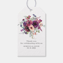 Fleurs sauvages aquarelle bordeaux Mariage Bohème