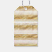 Étiquettes-cadeau Fleurs sauvages élégantes à nœud noir (Dos)