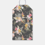 Étiquettes-cadeau Fleurs tropicales d'ananas (Dos)