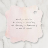 Étiquettes Cadeau Fleurs tropicales exotiques Merci Mariage (Dos)