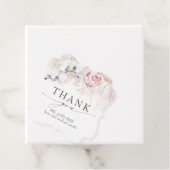 Étiquettes Cadeau Fleurs tropicales exotiques Merci Mariage (En situation)