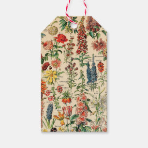 Étiquettes-cadeau Fleurs vintages