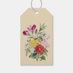 Étiquettes-cadeau Fleurs vintages III