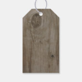 Étiquettes-cadeau Fleurs violettes Mason Jar Bois rustique (Dos)