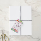Étiquettes-cadeau Flexibilité Chic Blush Floral Bridal Affichage Dou (Avec de la ficelle)