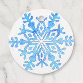 Étiquettes Cadeau flocon (Dos)